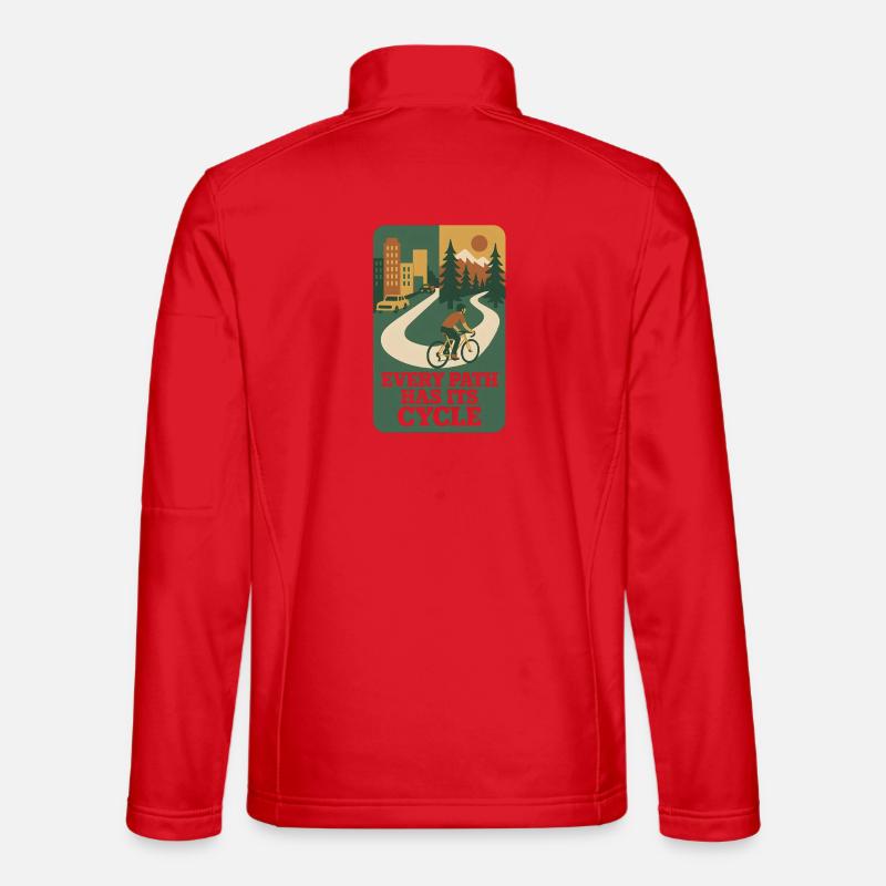 Qualsiasi Percorso | Bicicletta - Giacca softshell unisex - rosso