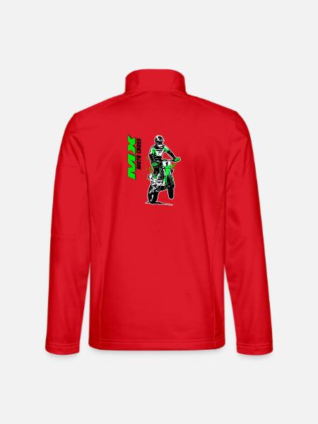 Moto Cross - Supercross - Motocross  - Unisex Softshelljacke - Rot