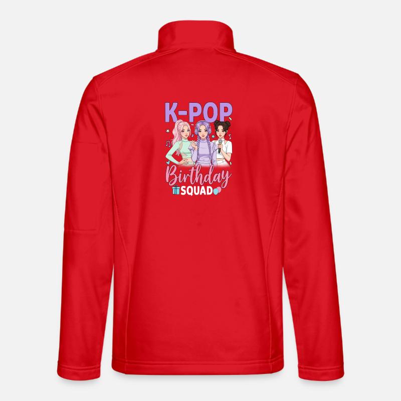 K Pop Birthday Squad Unisex Softshell Jacket
