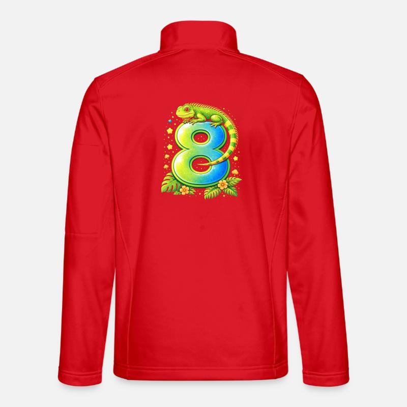 Tropical Lizard on Eight Unisex Softshell Jacket