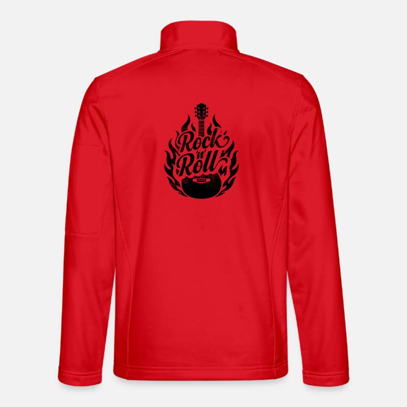 Rock and Roll - Unisex Softshell Jacket - red