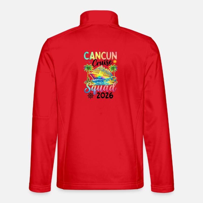Cancun Cruise Squad 2026 - Unisex Softshell Jacket - red