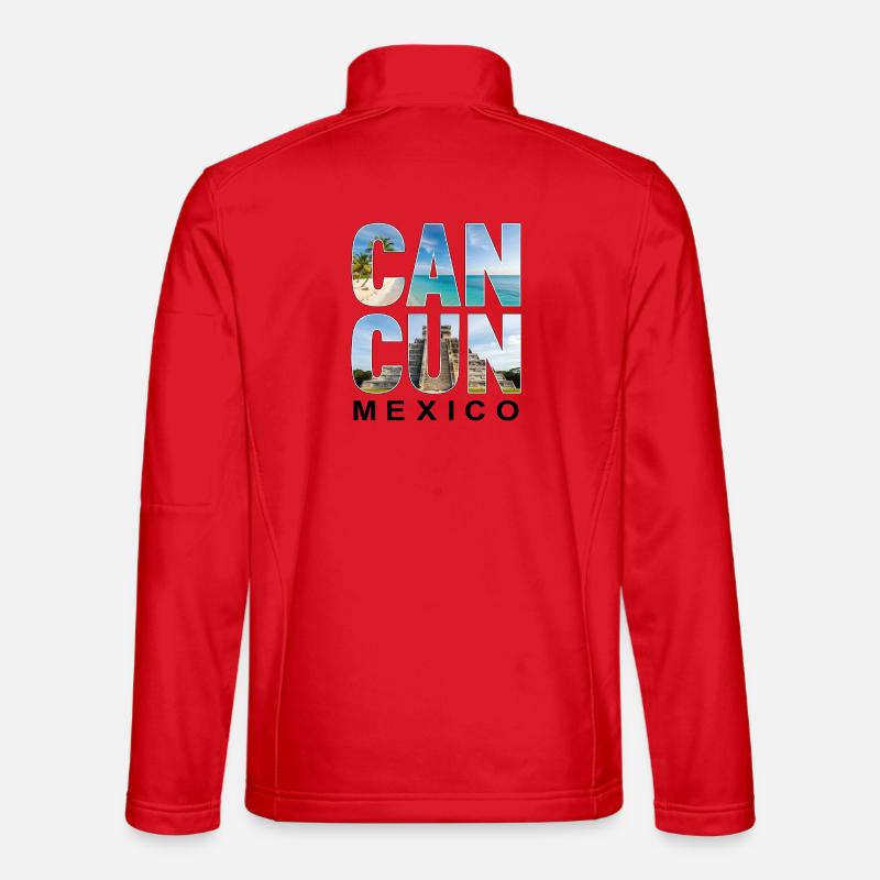 Cancun Mexico - Unisex Softshell Jacket - red