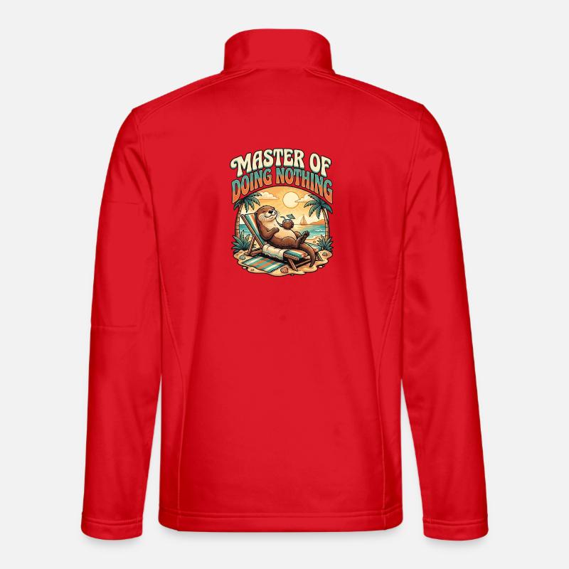 Otter Holidays - Unisex Softshell Jacket - red