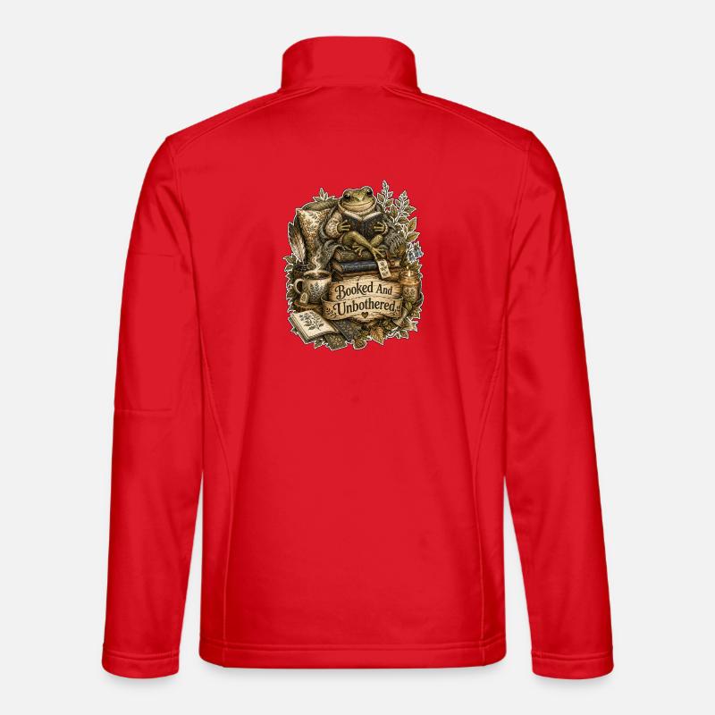Grenouille réservée et indifférente - Veste en tissu softshell Unisexe - rouge