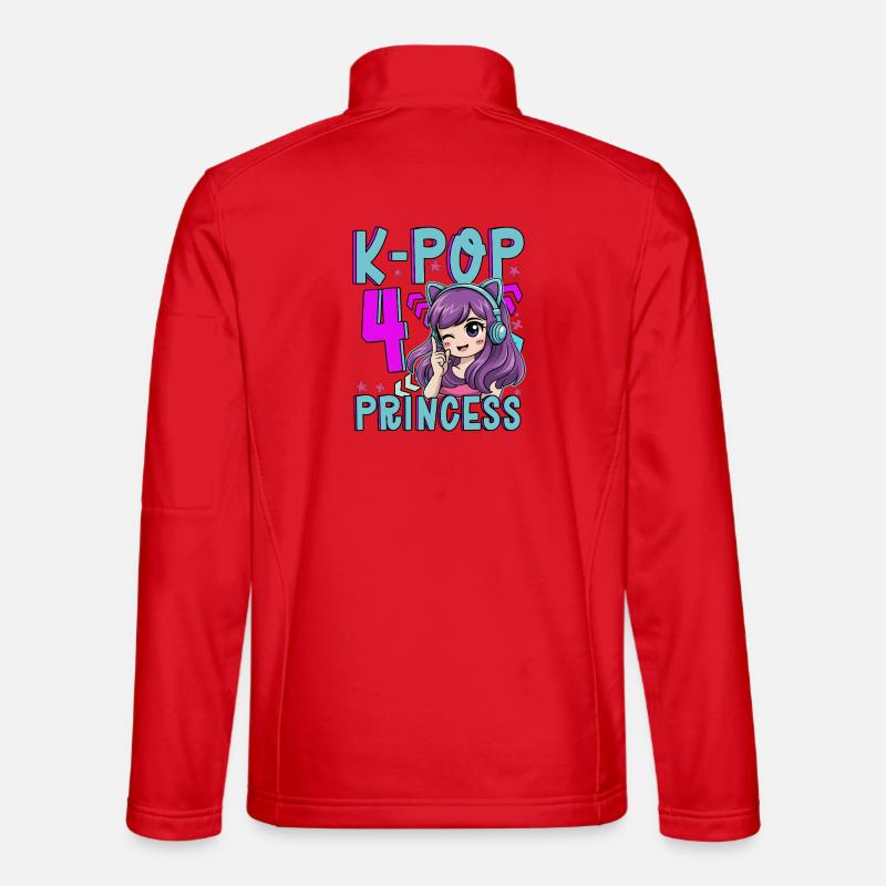 Princesse K-Pop Anniversaire de 4 ans Veste en tissu softshell Unisexe