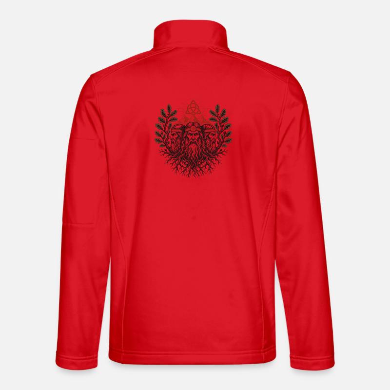 Triglav Wurzeln Emblem - Unisex Softshelljacke - Rot