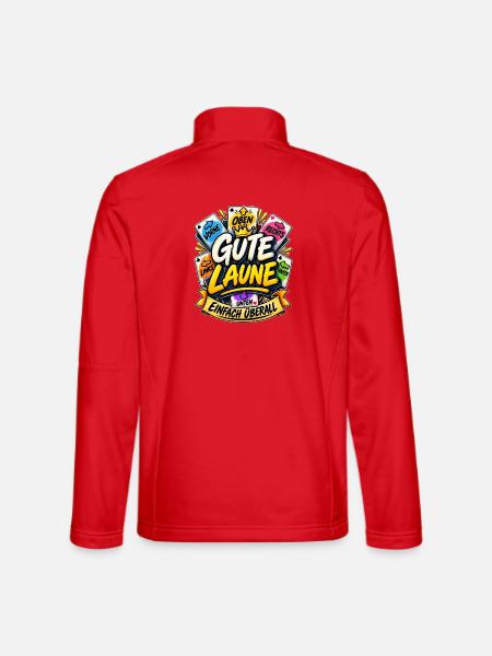 Gute Laune Einfach Überall Lustiger Spiel Spruch - Unisex Softshelljacke - Rot