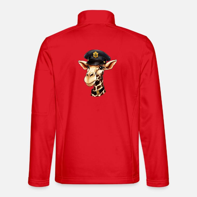 Polizei Giraffe Unisex Softshelljacke