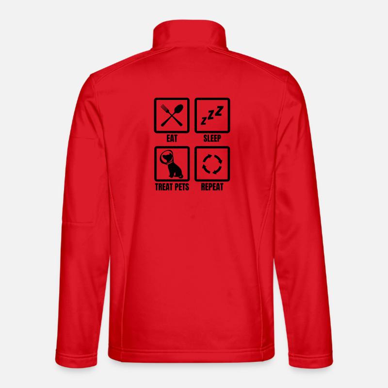 Tierarzt Routine - Unisex Softshelljacke - Rot