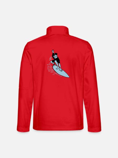 Surf - Veste en tissu softshell Unisexe - rouge