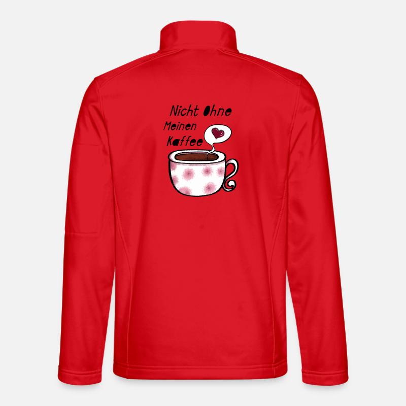 Nicht Ohne meinen Kaffee - Unisex Softshelljacke - Rot