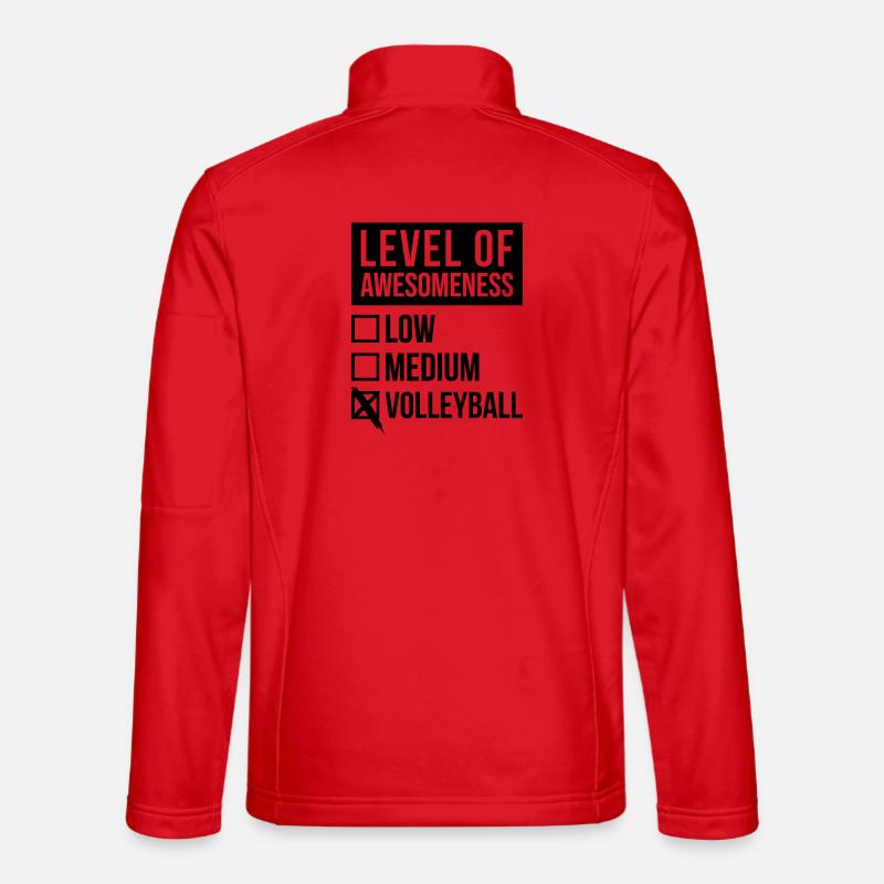 Volleyball - Unisex Softshell Jacket - red