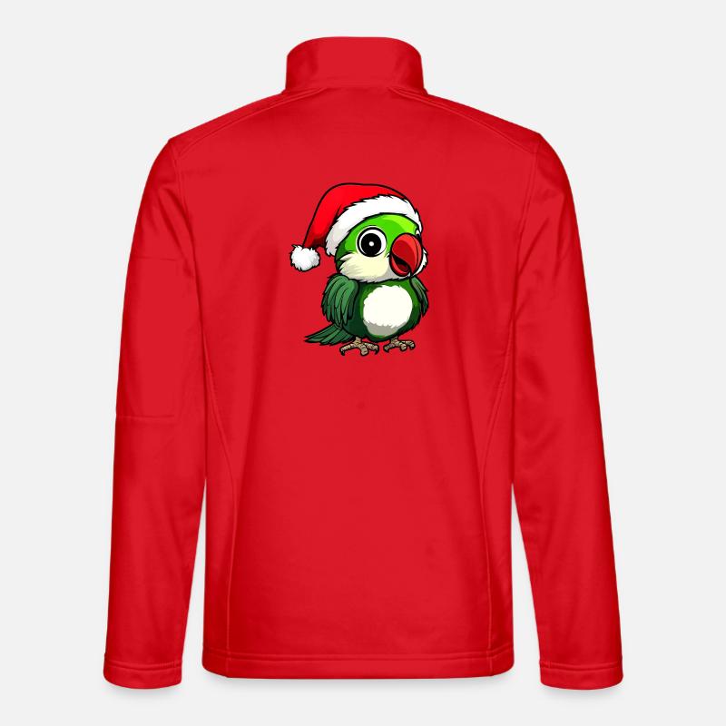 Christmas Parrot - Unisex Softshell Jacket - red