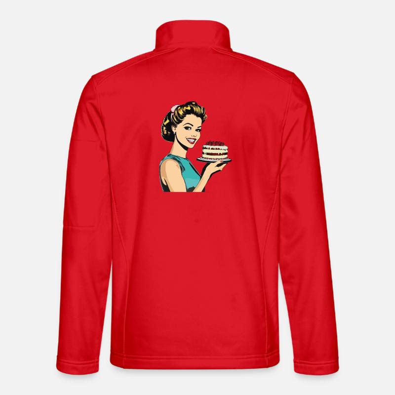 Baking Cake Baking Queen Baking Fairy Baker Pop Art Unisex Softshell Jacket