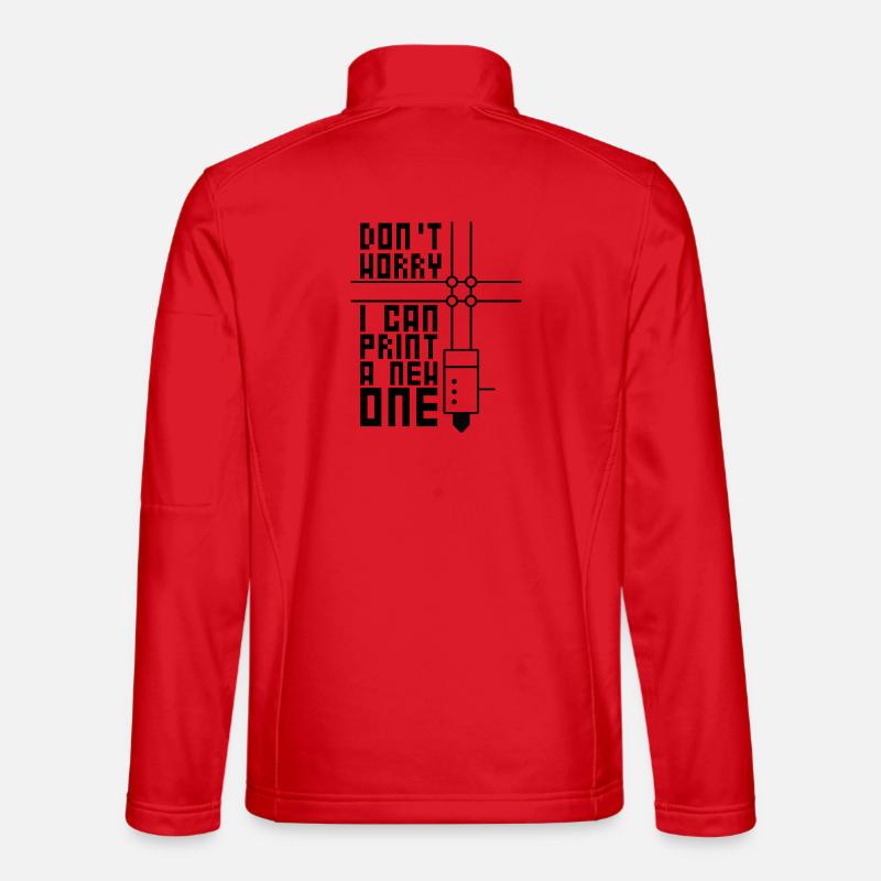 3D-Drucken 3D-Filament-3D-Drucker - Unisex Softshelljacke - Rot