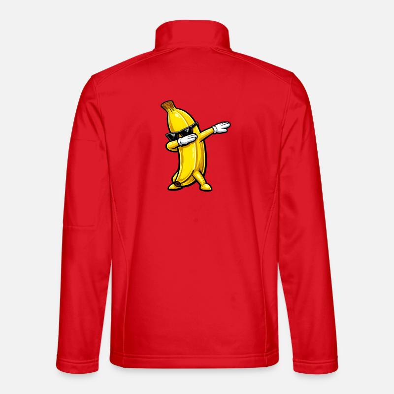 Tabbing de banane - Veste en tissu softshell Unisexe - rouge