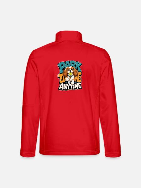 Kavallerier King Charles Spaniel - Unisex Softshelljacke - Rot