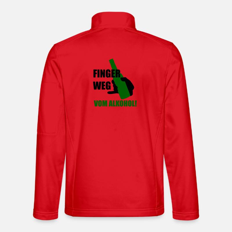 Éloignez-vous de l'alcool Veste en tissu softshell Unisexe