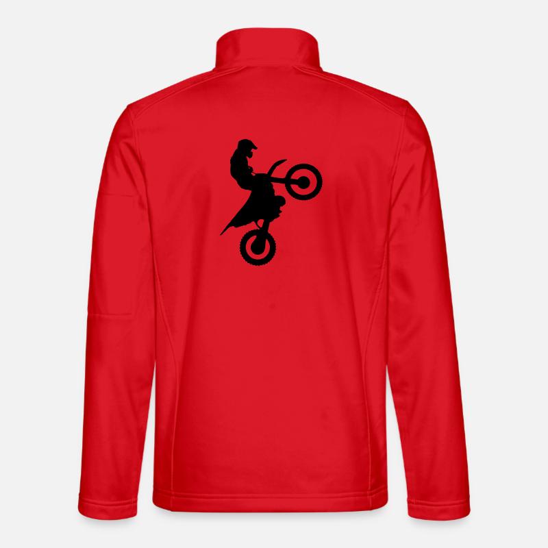 Jump Schwarz - Unisex Softshelljacke - Rot