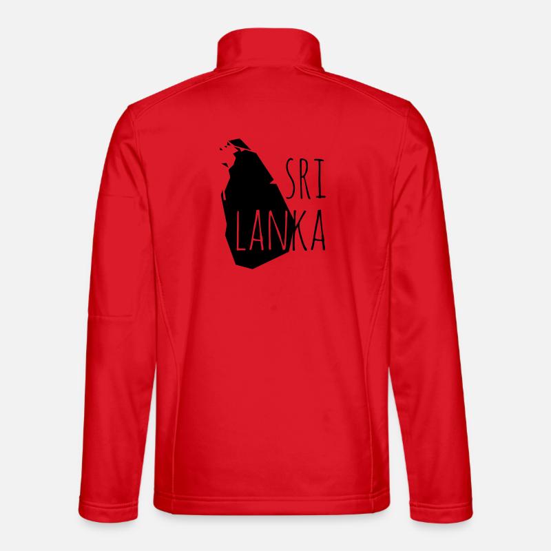 sri lanka - Unisex Softshell Jacket - red
