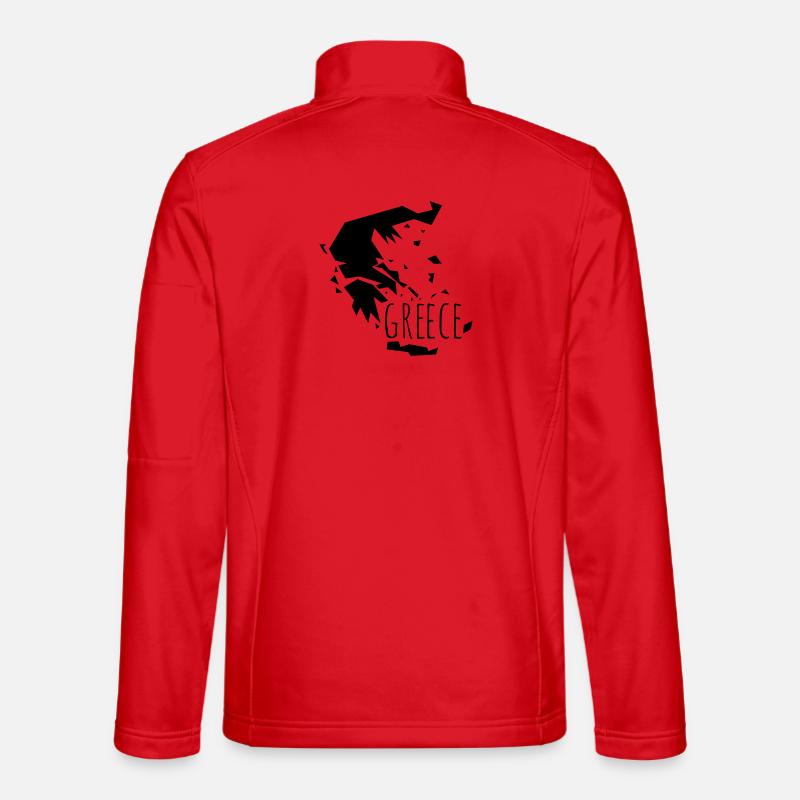 greece - Unisex Softshell Jacket - red