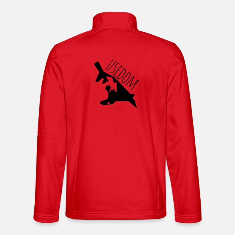 usedom - Unisex Softshelljacke - Rot