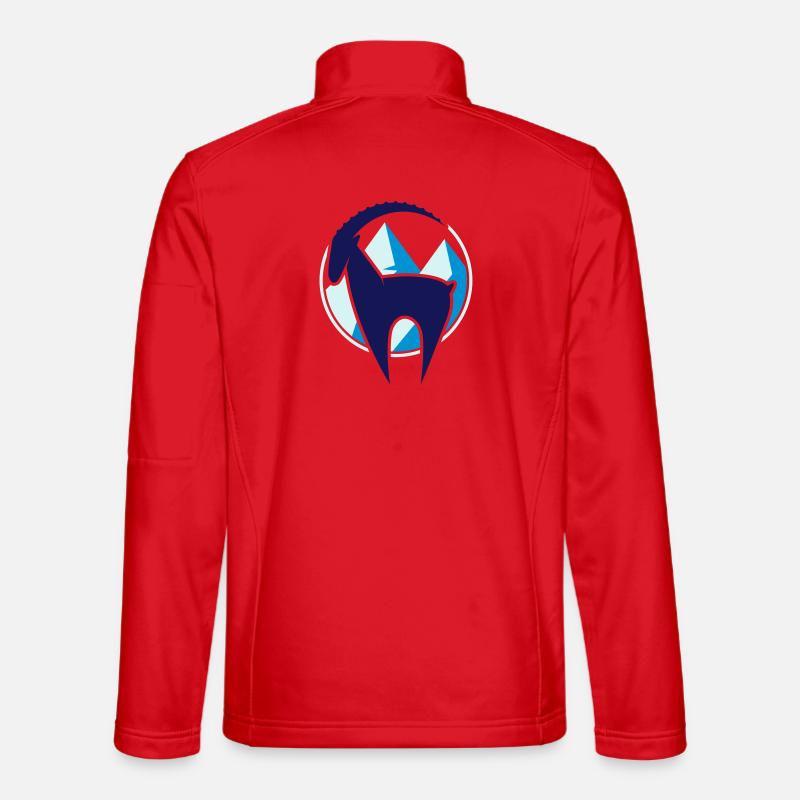 Capricorn and Mountains Button Unisex Softshell Jacket