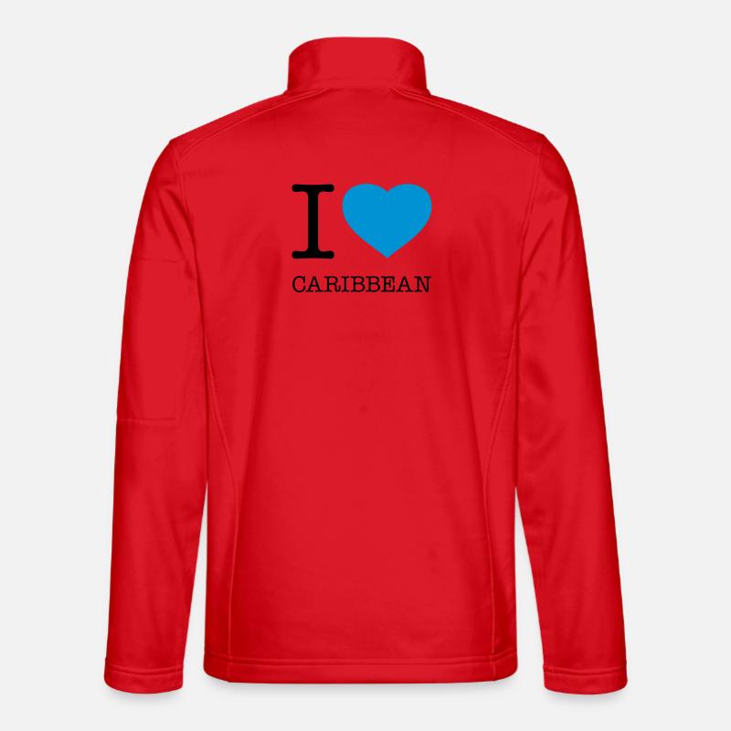 I LOVE CARIBBEAN Karibik Unisex Softshelljacke