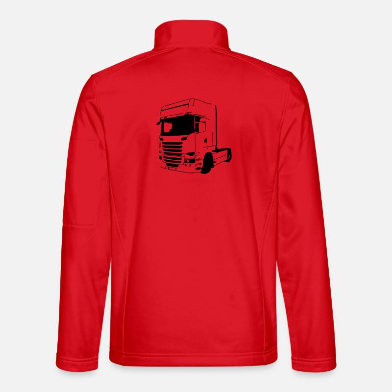  Vabis V8 - Veste en tissu softshell Unisexe - rouge