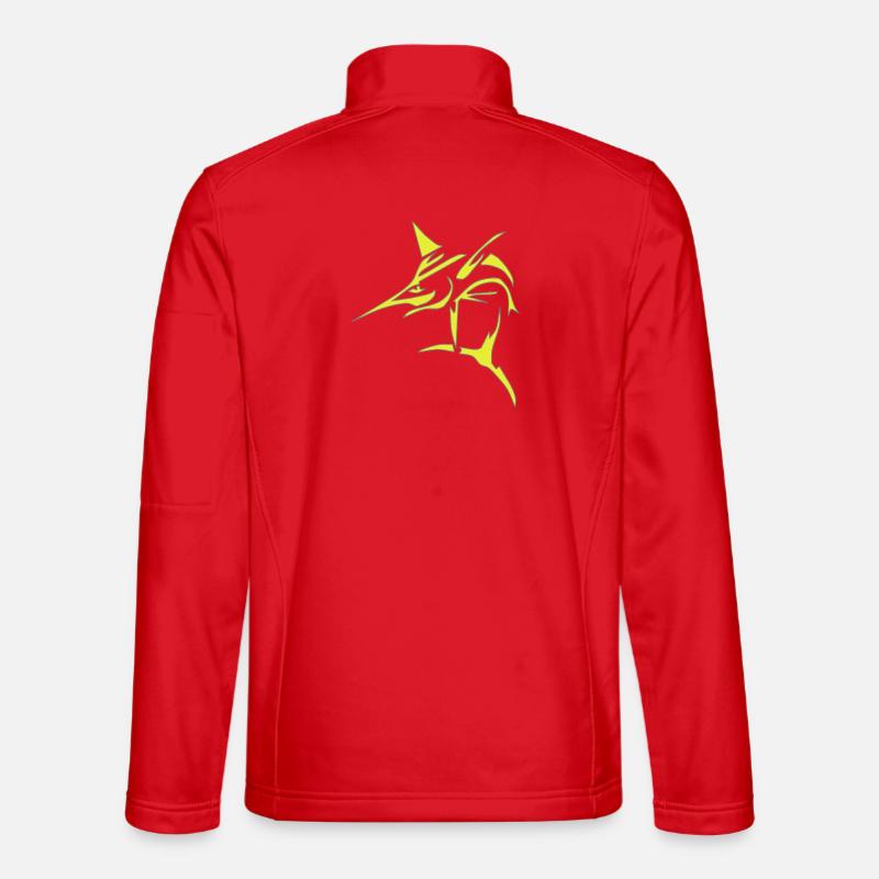 Schwertfisch, Marlin, - Unisex Softshelljacke - Rot
