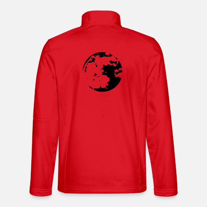 Mond Stencil Unisex Softshelljacke