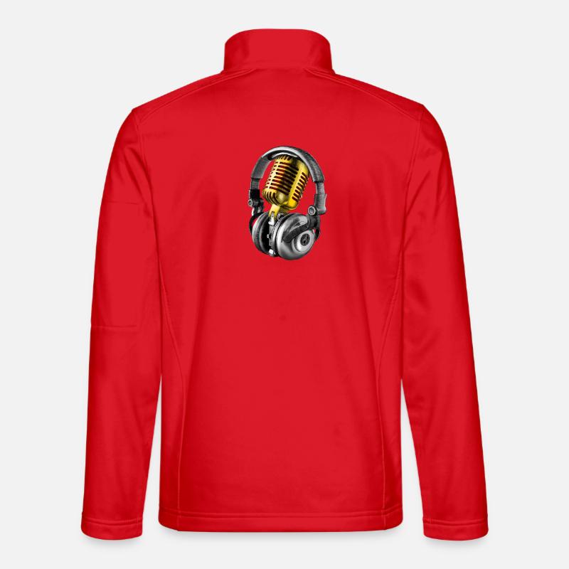 Mikrophon - Unisex Softshelljacke - Rot