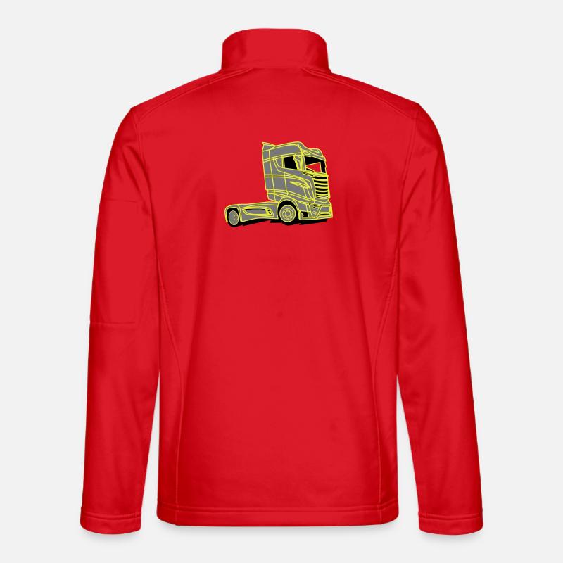 V8 Super R1000 Vabis Truck - Unisex Softshell Jacket - red