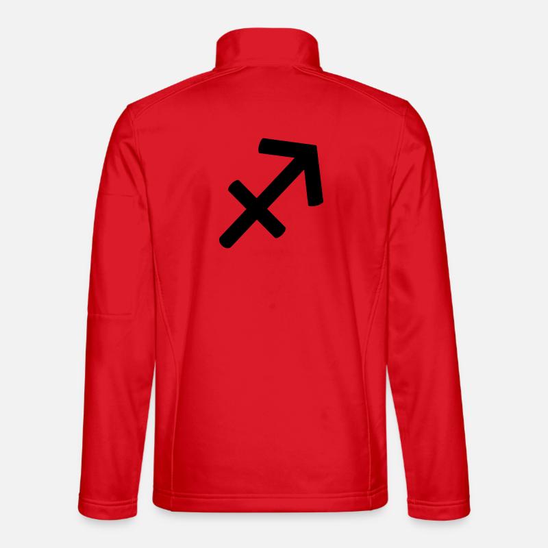 Sagittarius - Star Sign - Unisex Softshell Jacket - red
