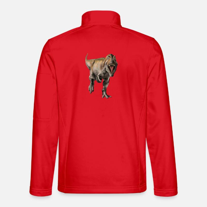 Dinosaur - Unisex Softshell Jacket - red