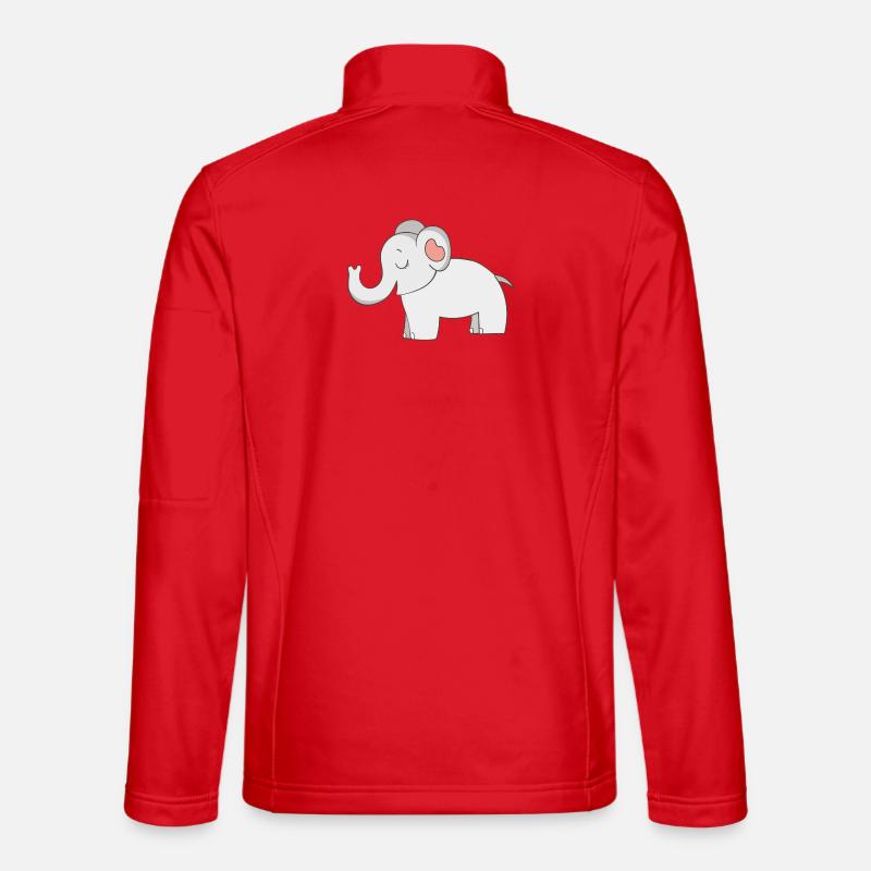 Elefant - Unisex Softshelljacke - Rot