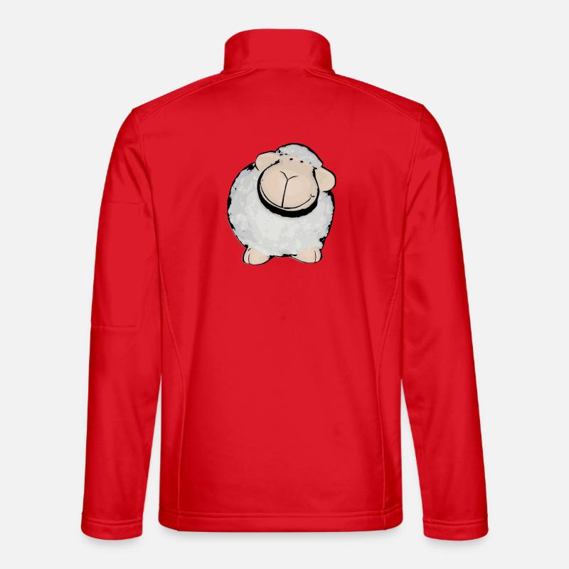 sheep - Unisex Softshell Jacket - red