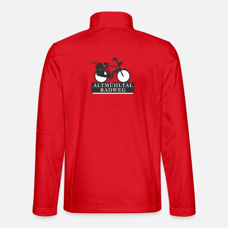 Altmühltal Radweg - Unisex Softshelljacke - Rot