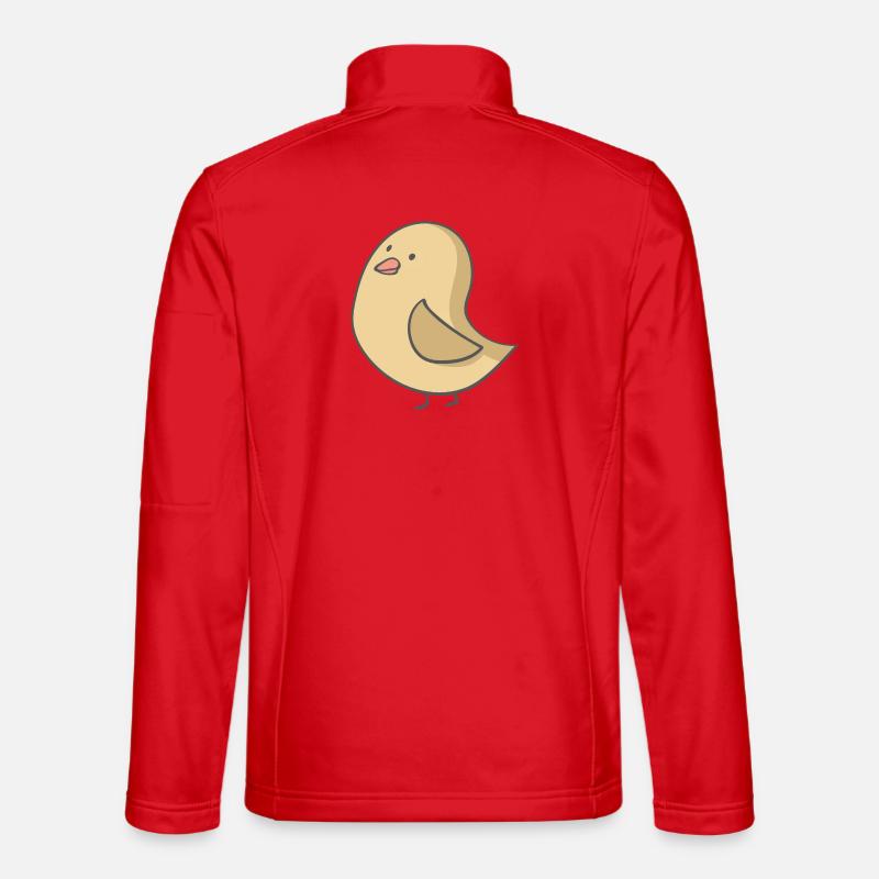 Vogel - Unisex Softshelljacke - Rot