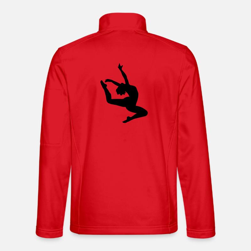 Springen Mädchen - Unisex Softshelljacke - Rot