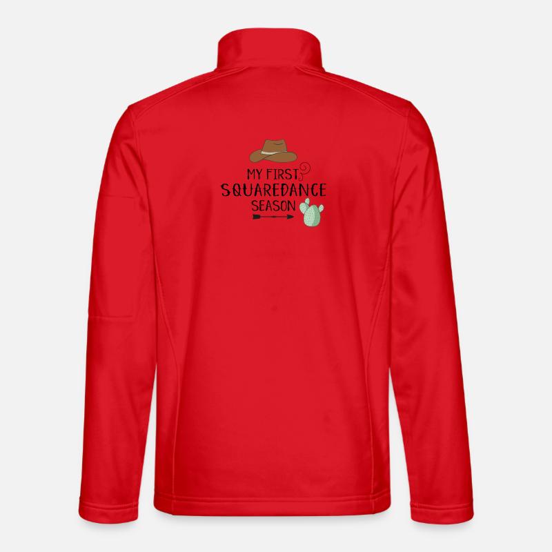 Square Dance - Unisex Softshell Jacket - red