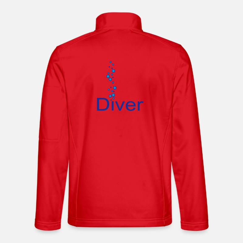 6061912 121511009 diver - Unisex Softshell Jacket - red