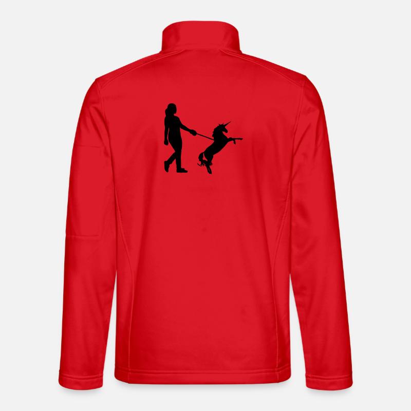 Einhorn Gassi - Einhörner, Haustier, Geschenk Unisex Softshelljacke
