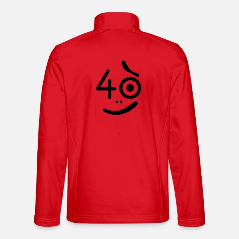 40 Jahre - so what? - Unisex Softshelljacke - Rot