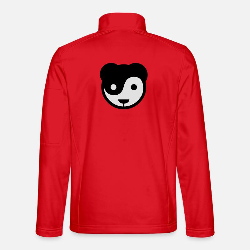 yin yang panda teddy Unisex Softshelljacke