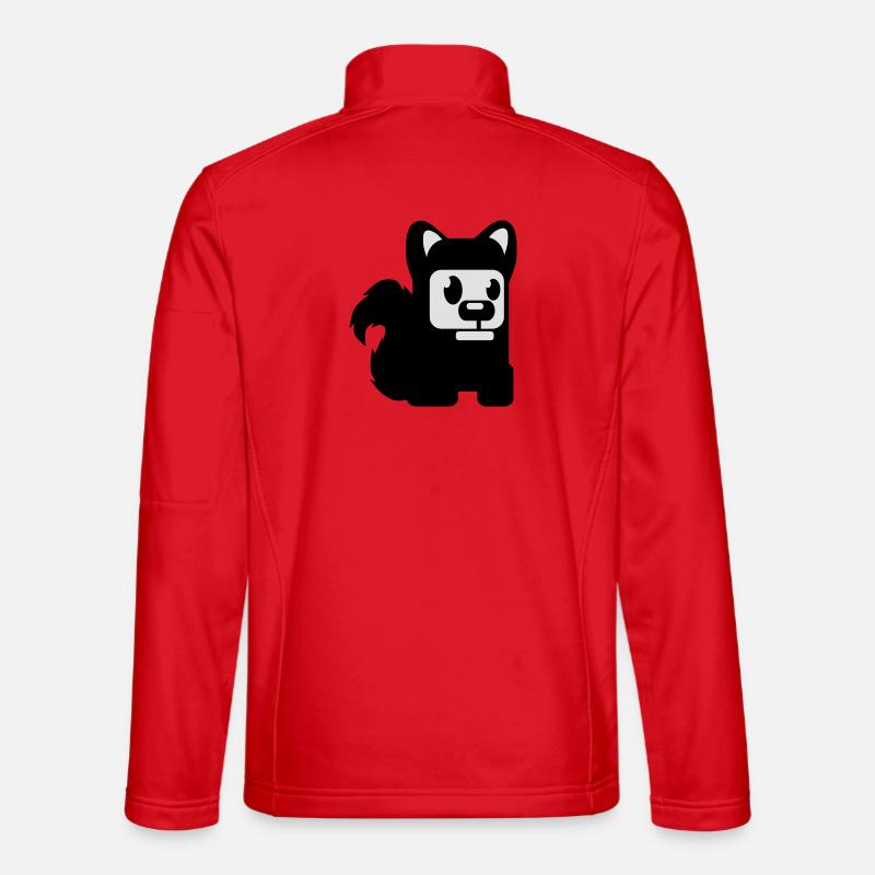 hund fuchs wolf - Unisex Softshell Jacket - red