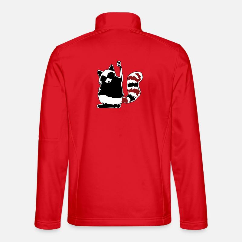 Starke Faust im Flaggenstil - Unisex Softshelljacke - Rot