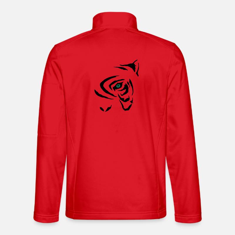 Tribal Tiger 2 - Unisex Softshelljacke - Rot