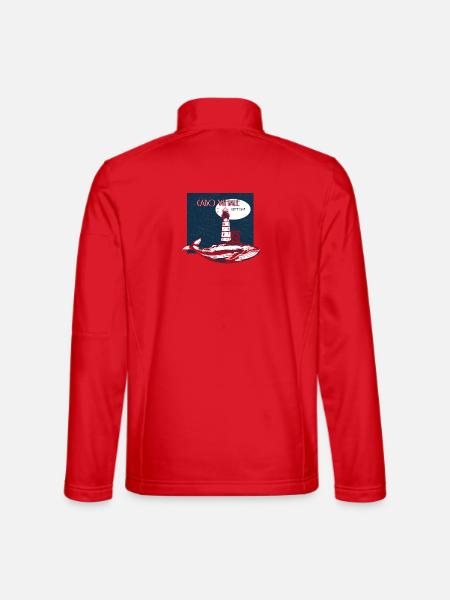 Vintage Leuchtturm - Unisex Softshelljacke - Rot